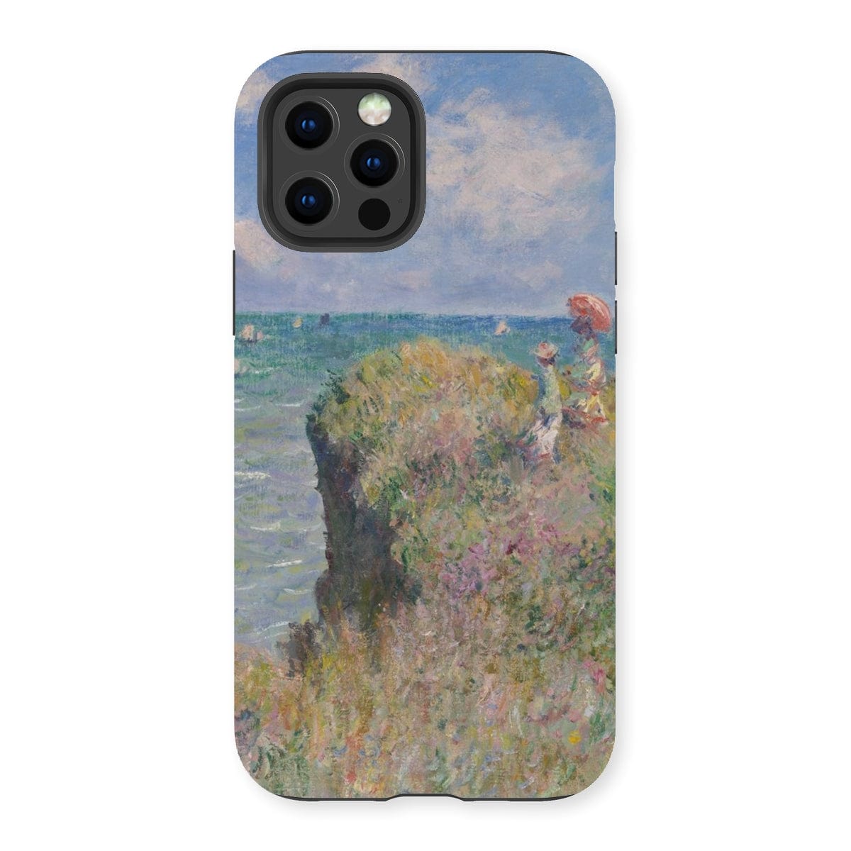 Casezest Mobile Phone Case for iPhone 13 Pro / Gloss Monet Cliff Walk at Pourville Design