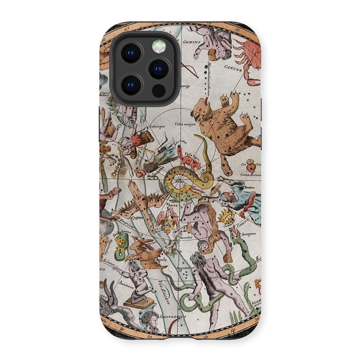 Casezest Mobile Phone Case for iPhone 13 Pro / Gloss Old Constellation Map Design