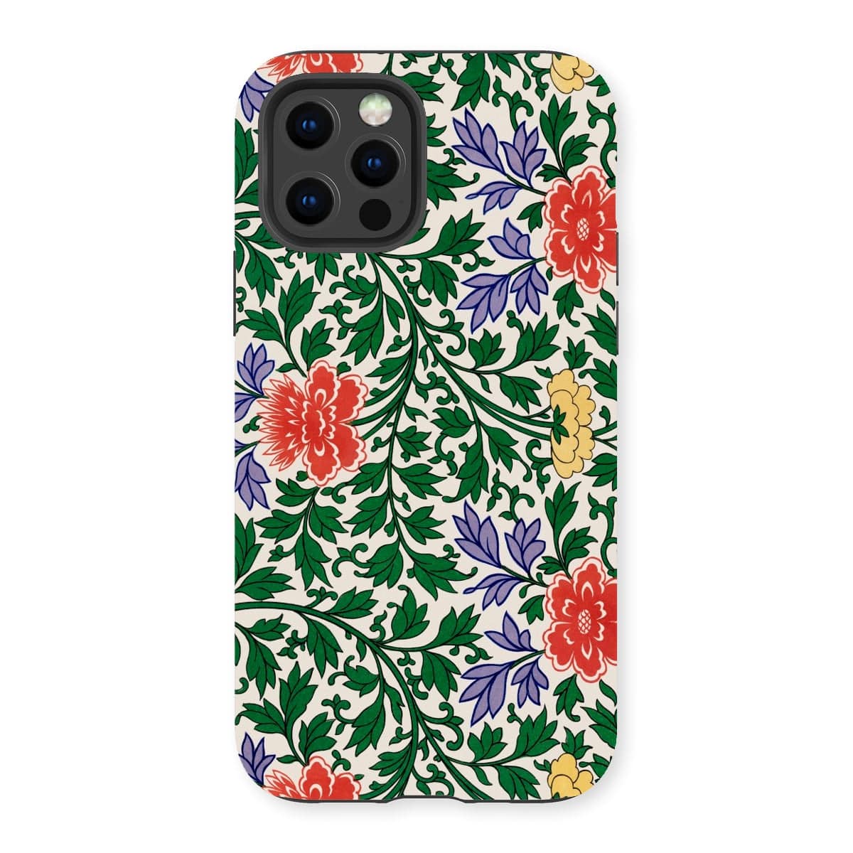 Casezest Mobile Phone Case for iPhone 13 Pro / Gloss Oriental Botanical Design