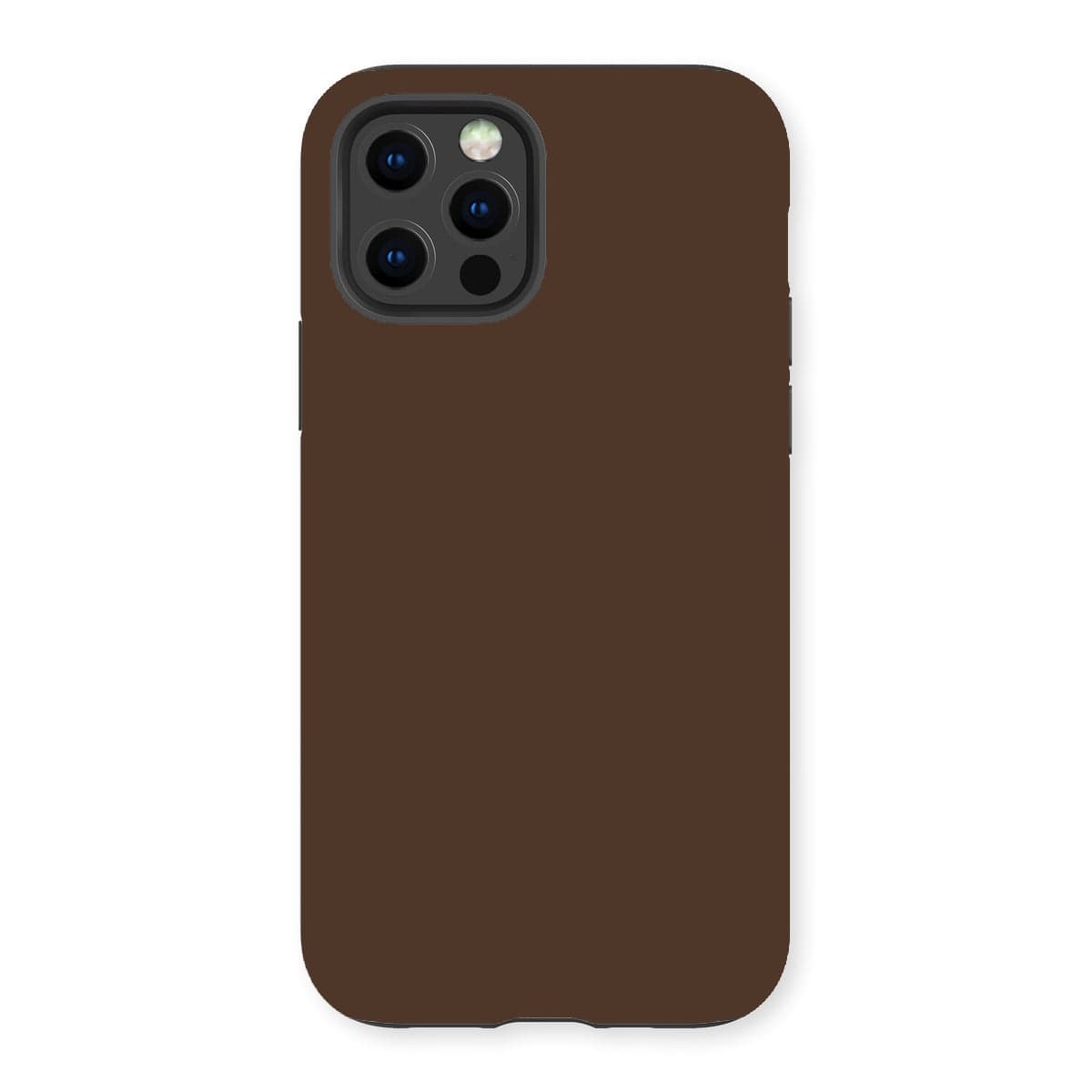 Casezest Mobile Phone Case for iPhone 13 Pro / Gloss Pure Dark Brown Design