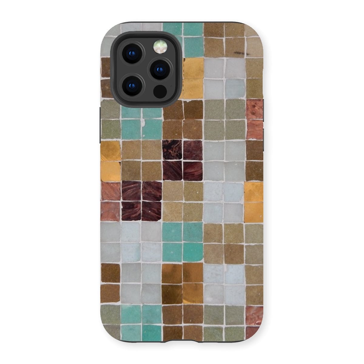 Casezest Mobile Phone Case for iPhone 13 Pro / Gloss Soft Mosaic Tile Design