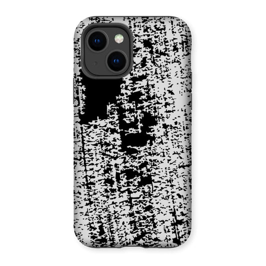 Casezest Mobile Phone Case for iPhone 14 / Gloss Black Brushstroke Design