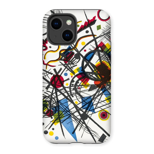 Casezest Mobile Phone Case for iPhone 14 / Gloss Kandinsky Vierte Bauhausmappe Design