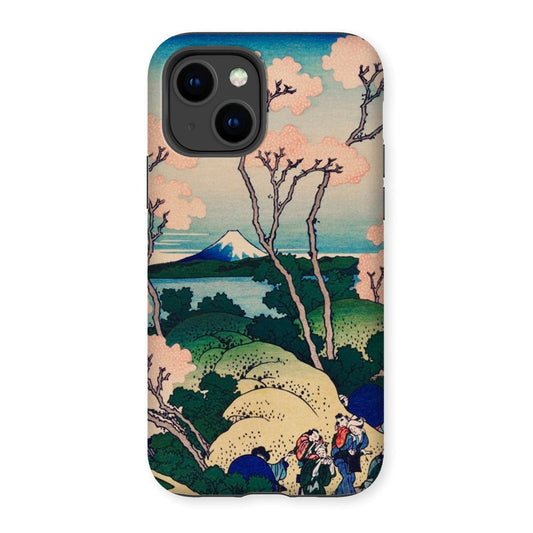 Casezest Mobile Phone Case for iPhone 14 / Gloss Mount Fuji Sakura Blossom Design