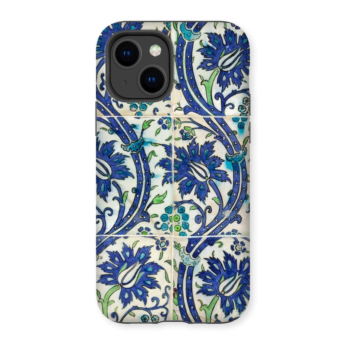 Casezest Mobile Phone Case for iPhone 14 / Gloss Old Vine Tile Design