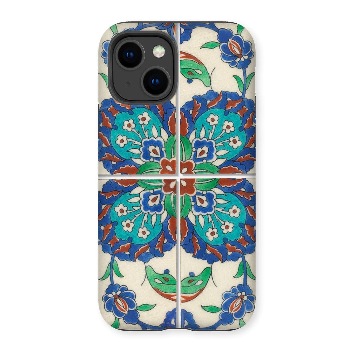 Casezest Mobile Phone Case for iPhone 14 / Gloss Persian Style Tile Design