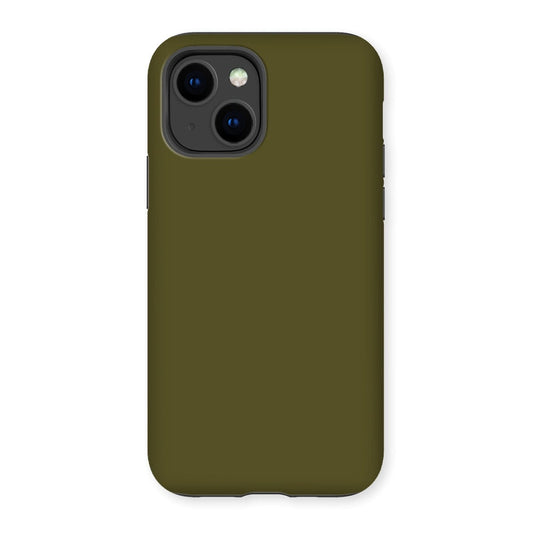 Casezest Mobile Phone Case for iPhone 14 / Gloss Pure Dark Green Design