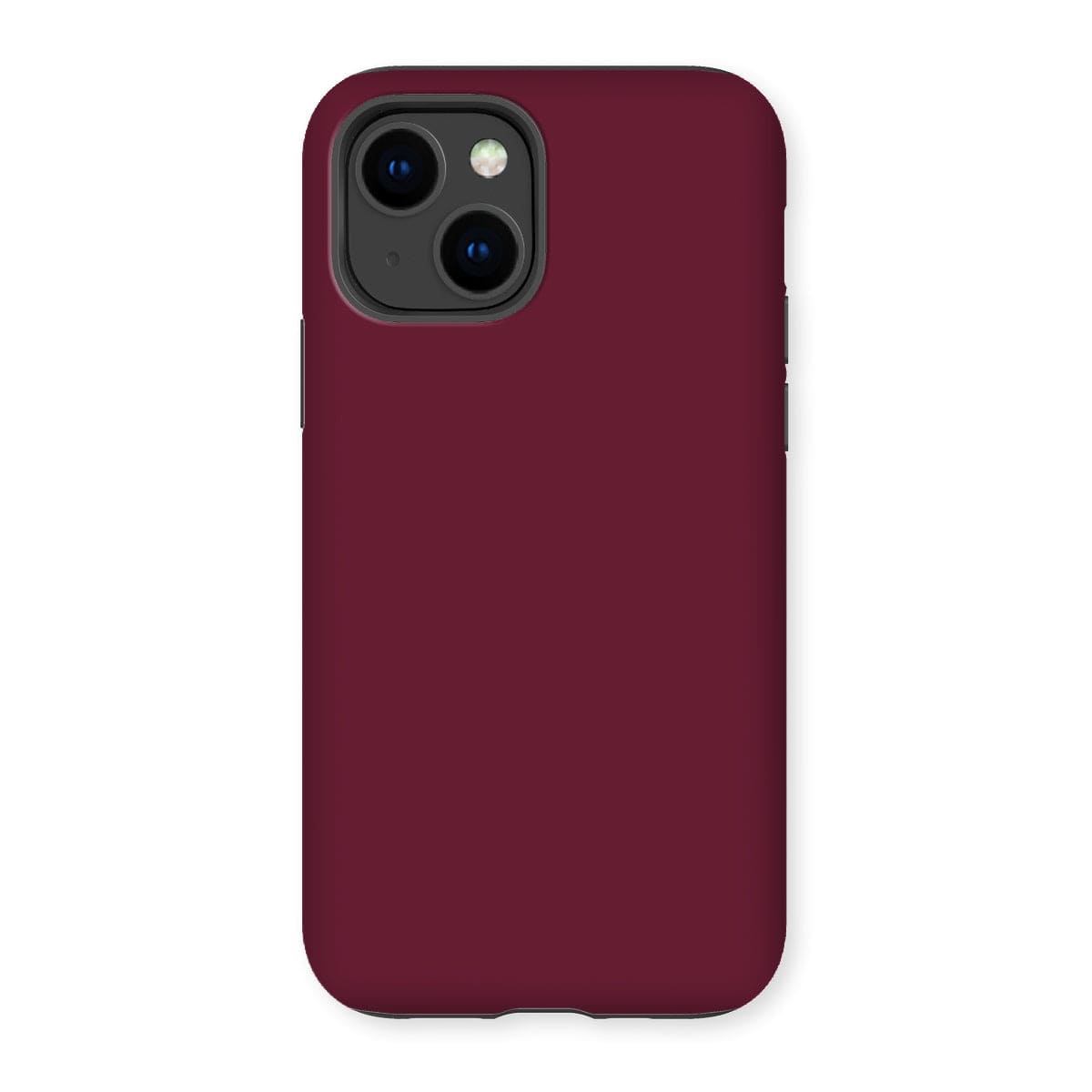 Casezest Mobile Phone Case for iPhone 14 / Gloss Pure Dark Red Design