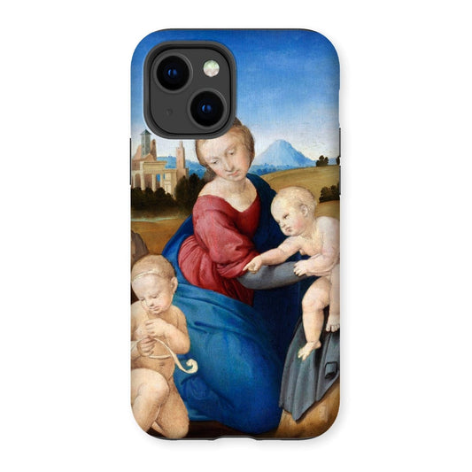 Casezest Mobile Phone Case for iPhone 14 / Gloss Raphael Madonna and Child Design