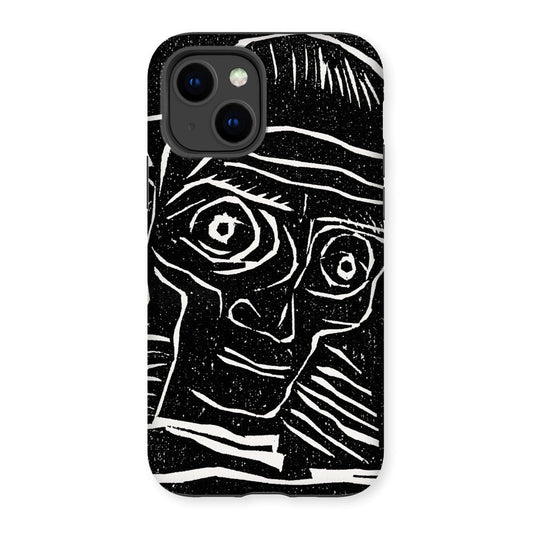 Casezest Mobile Phone Case for iPhone 14 / Gloss Schiele Head Design