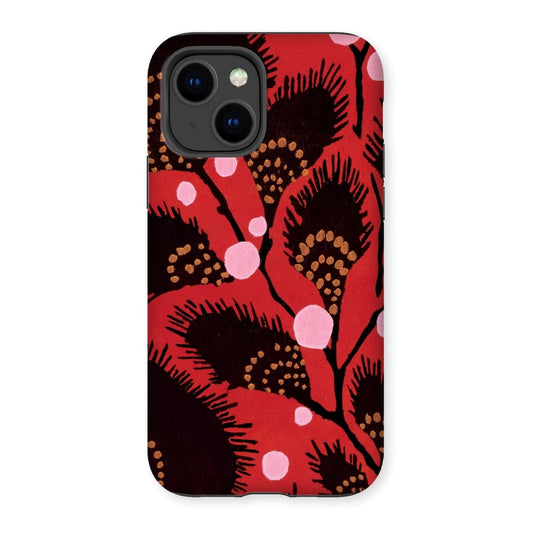 Casezest Mobile Phone Case for iPhone 14 / Gloss Séguy Art Deco Flower Design