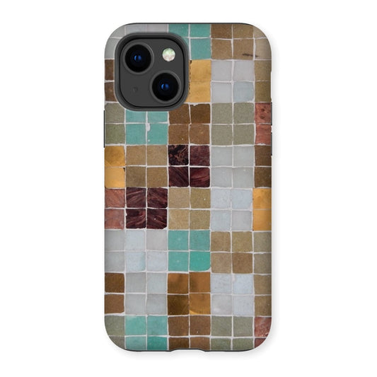 Casezest Mobile Phone Case for iPhone 14 / Gloss Soft Mosaic Tile Design