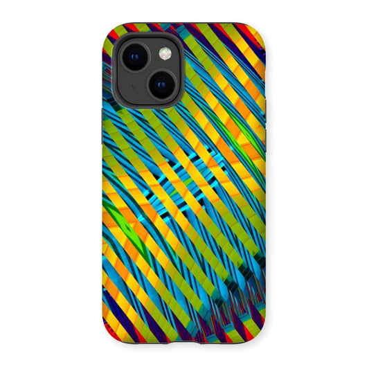 Casezest Mobile Phone Case for iPhone 14 / Gloss Vibrant Palm Design