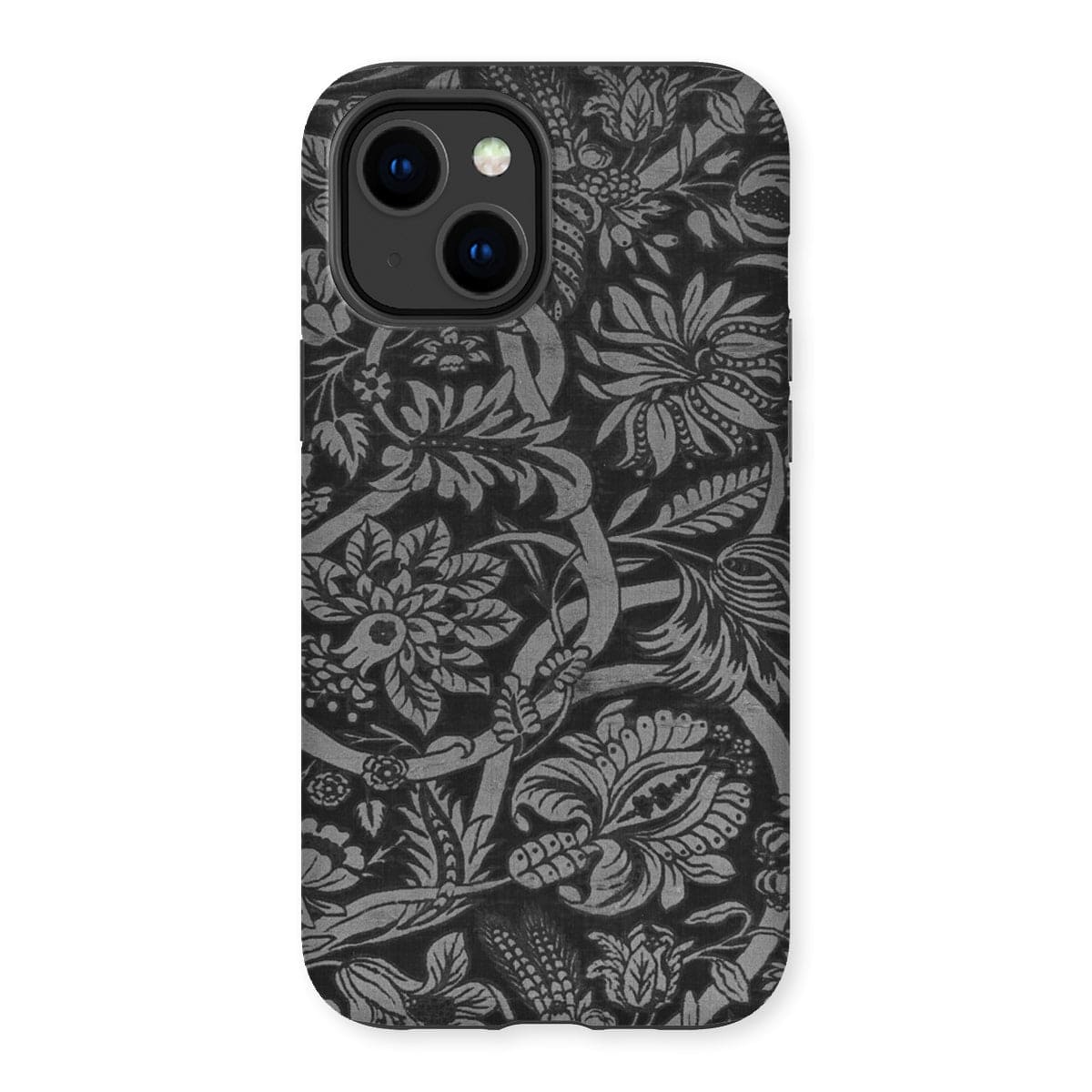 Casezest Mobile Phone Case for iPhone 14 Plus / Gloss Black Floral Design