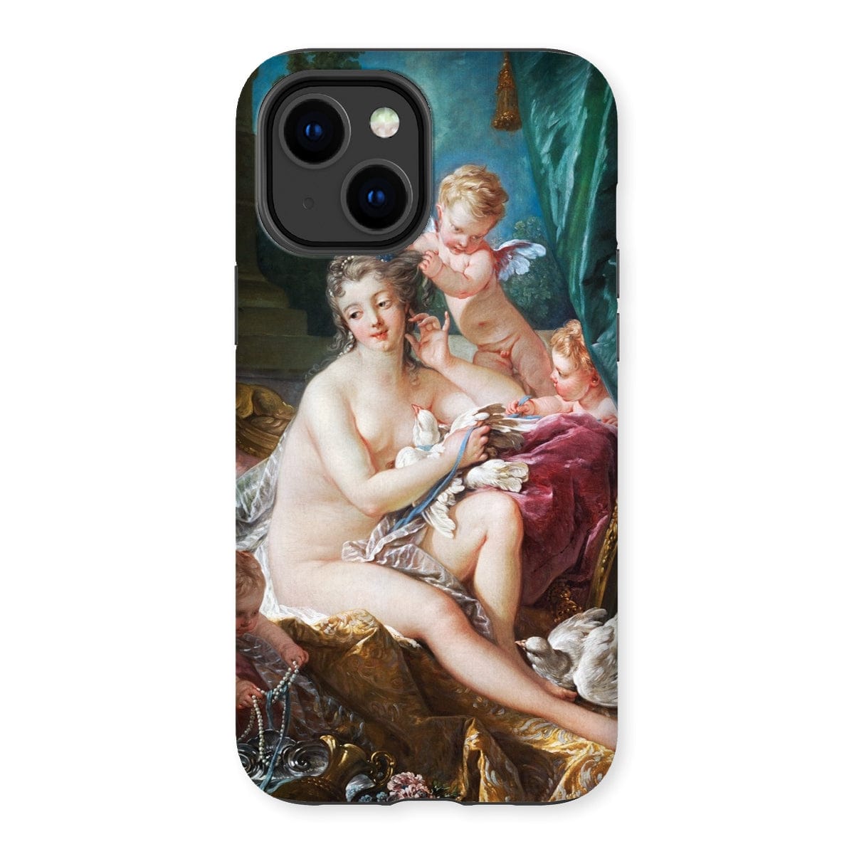 Casezest Mobile Phone Case for iPhone 14 Plus / Gloss Boucher Toilette of Venus Design