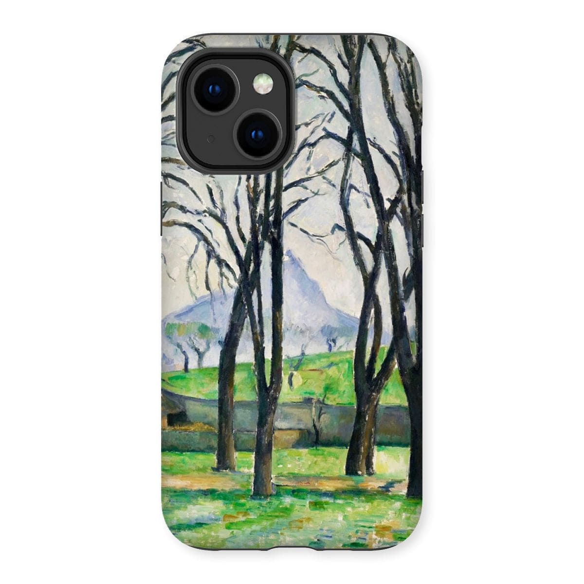 Casezest Mobile Phone Case for iPhone 14 Plus / Gloss Cézanne Chestnut Trees Design