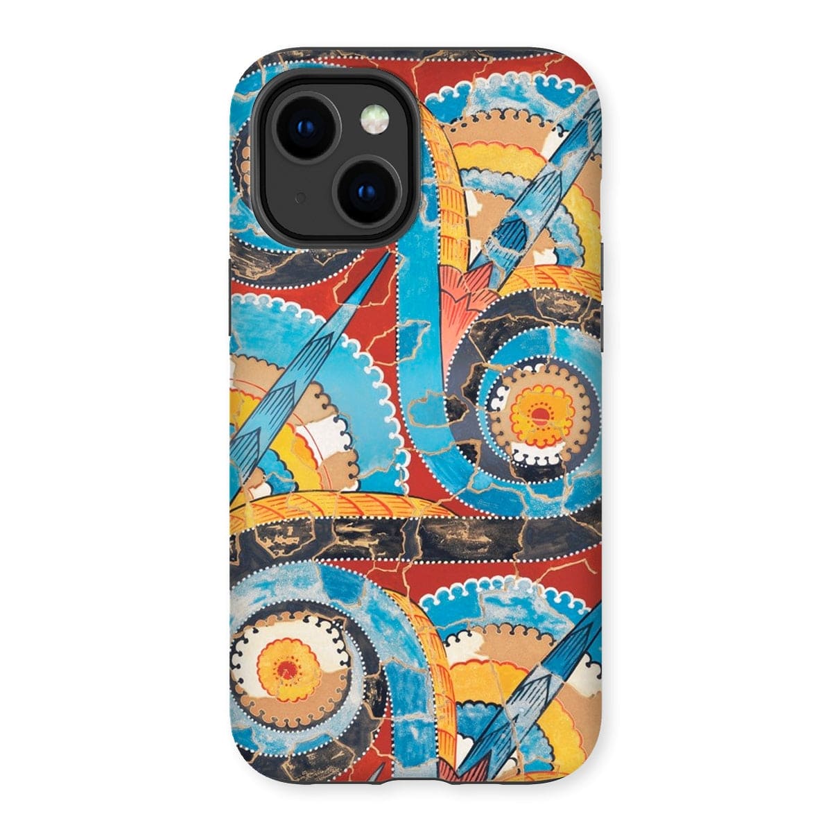 Casezest Mobile Phone Case for iPhone 14 Plus / Gloss Gilliéron Spiral Frieze Design