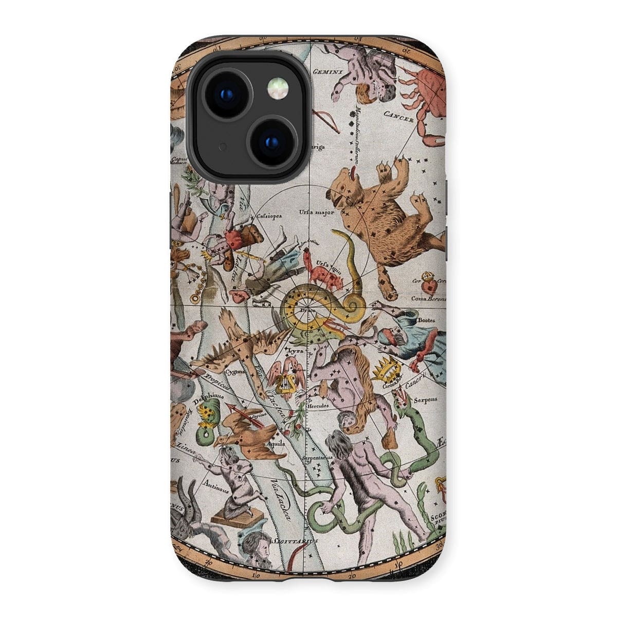 Casezest Mobile Phone Case for iPhone 14 Plus / Gloss Old Constellation Map Design