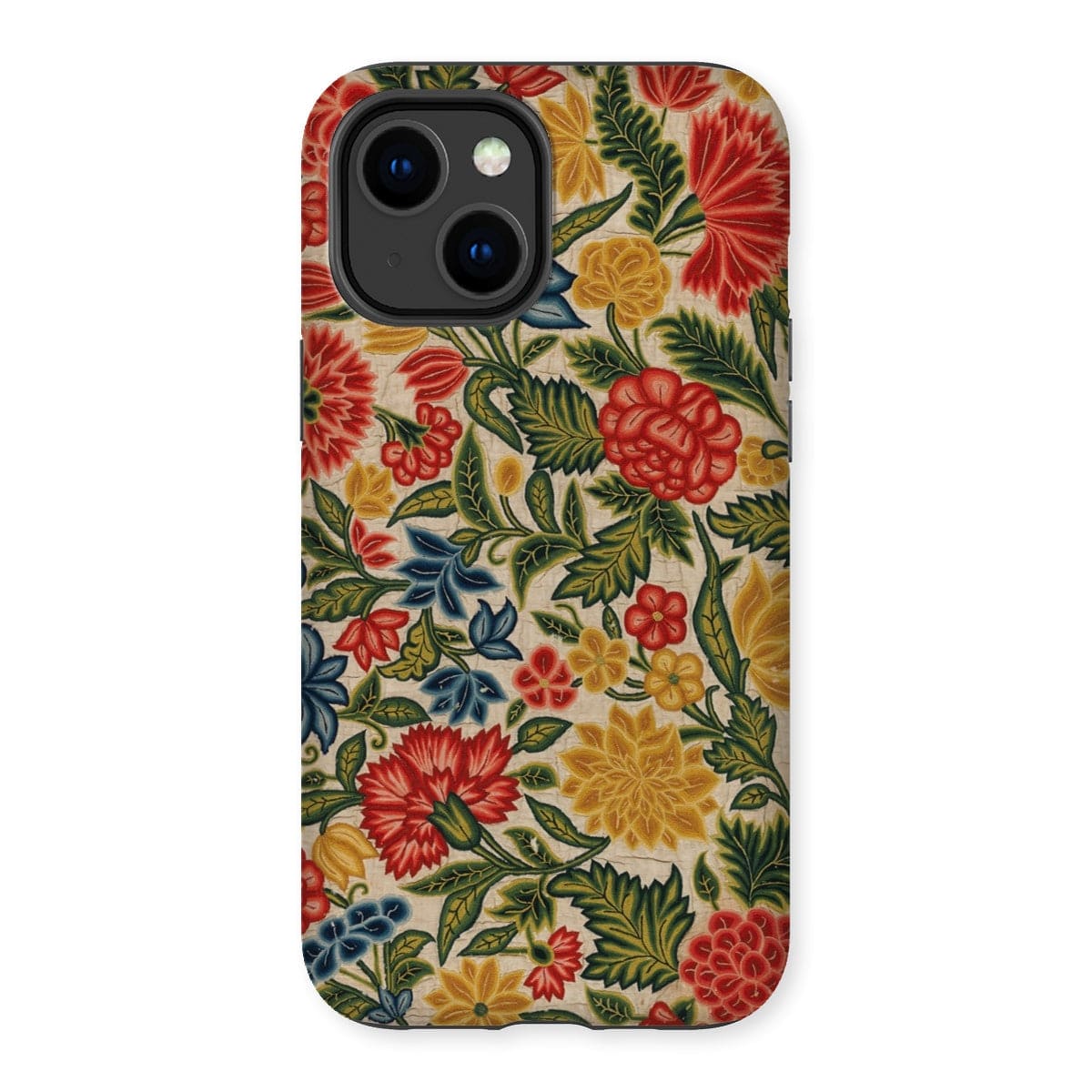 Casezest Mobile Phone Case for iPhone 14 Plus / Gloss Old Floral Panel Design