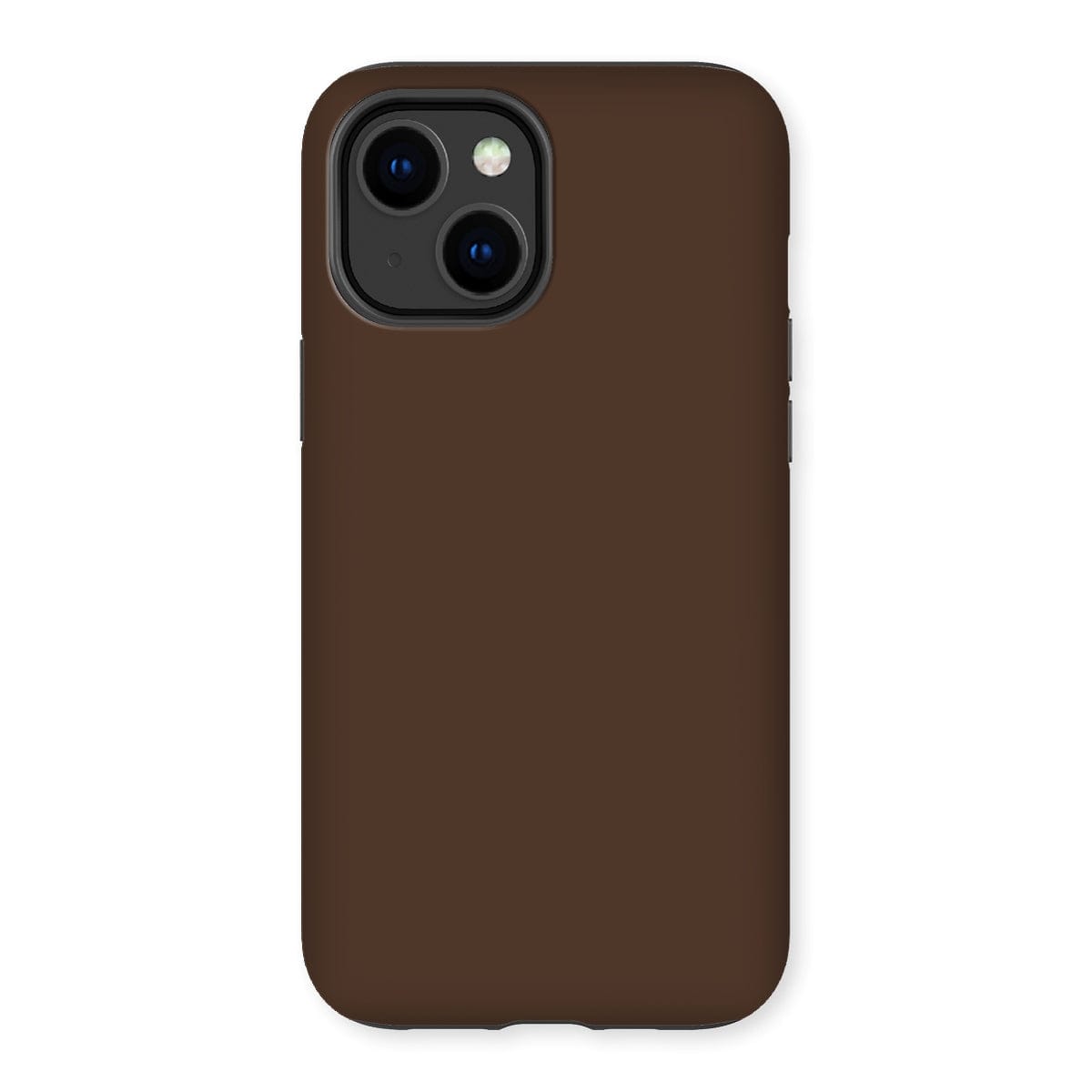 Casezest Mobile Phone Case for iPhone 14 Plus / Gloss Pure Dark Brown Design