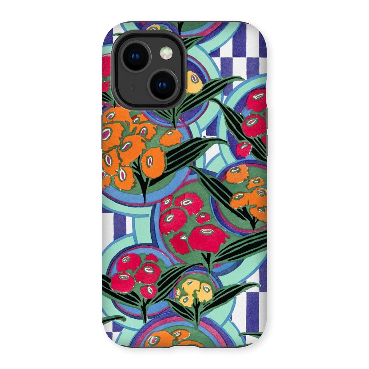 Casezest Mobile Phone Case for iPhone 14 Plus / Gloss Séguy Floral Plate Design