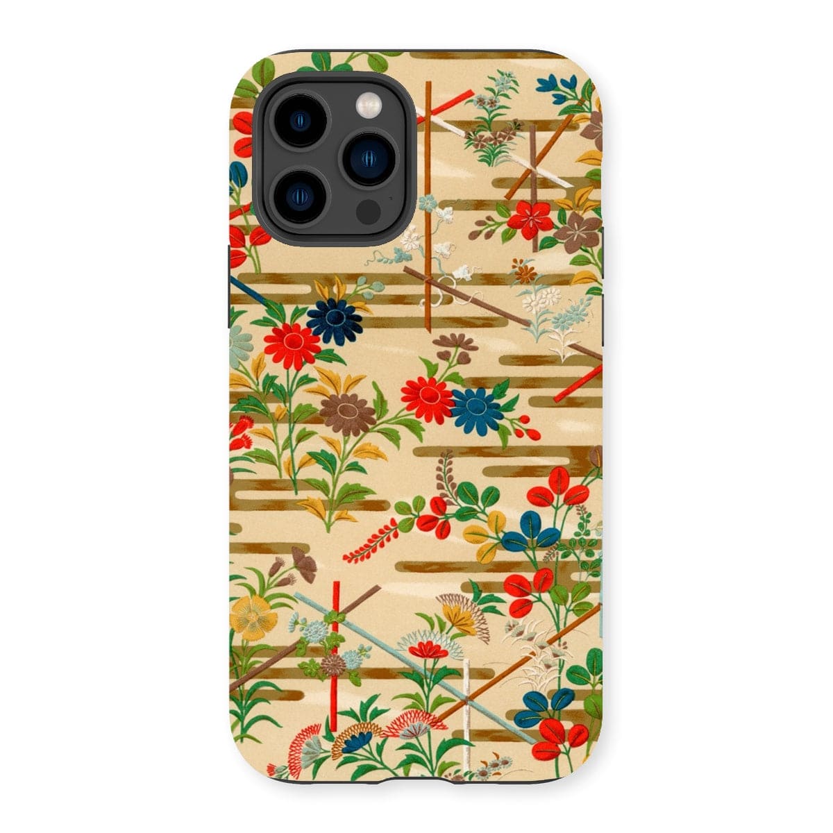 Casezest Mobile Phone Case for iPhone 14 Pro / Gloss Audsley Japanese Paper Design