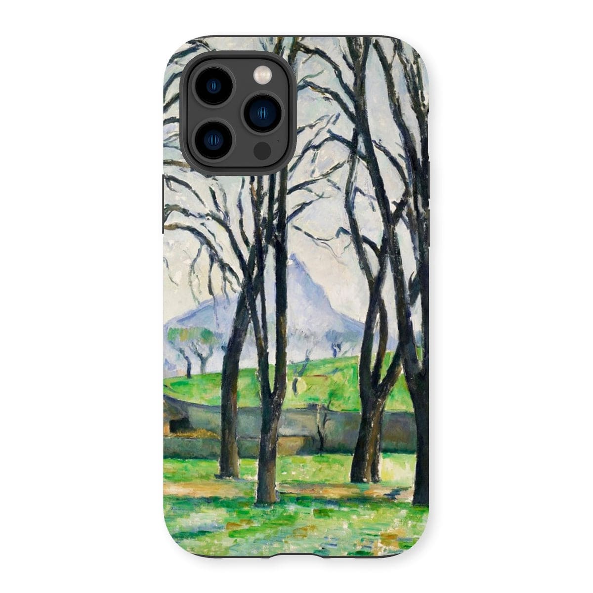 Casezest Mobile Phone Case for iPhone 14 Pro / Gloss Cézanne Chestnut Trees Design