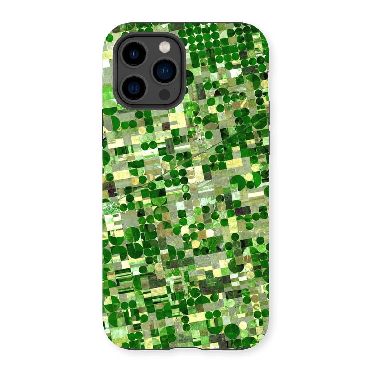 Casezest Mobile Phone Case for iPhone 14 Pro / Gloss Kansas Crop Circles Design