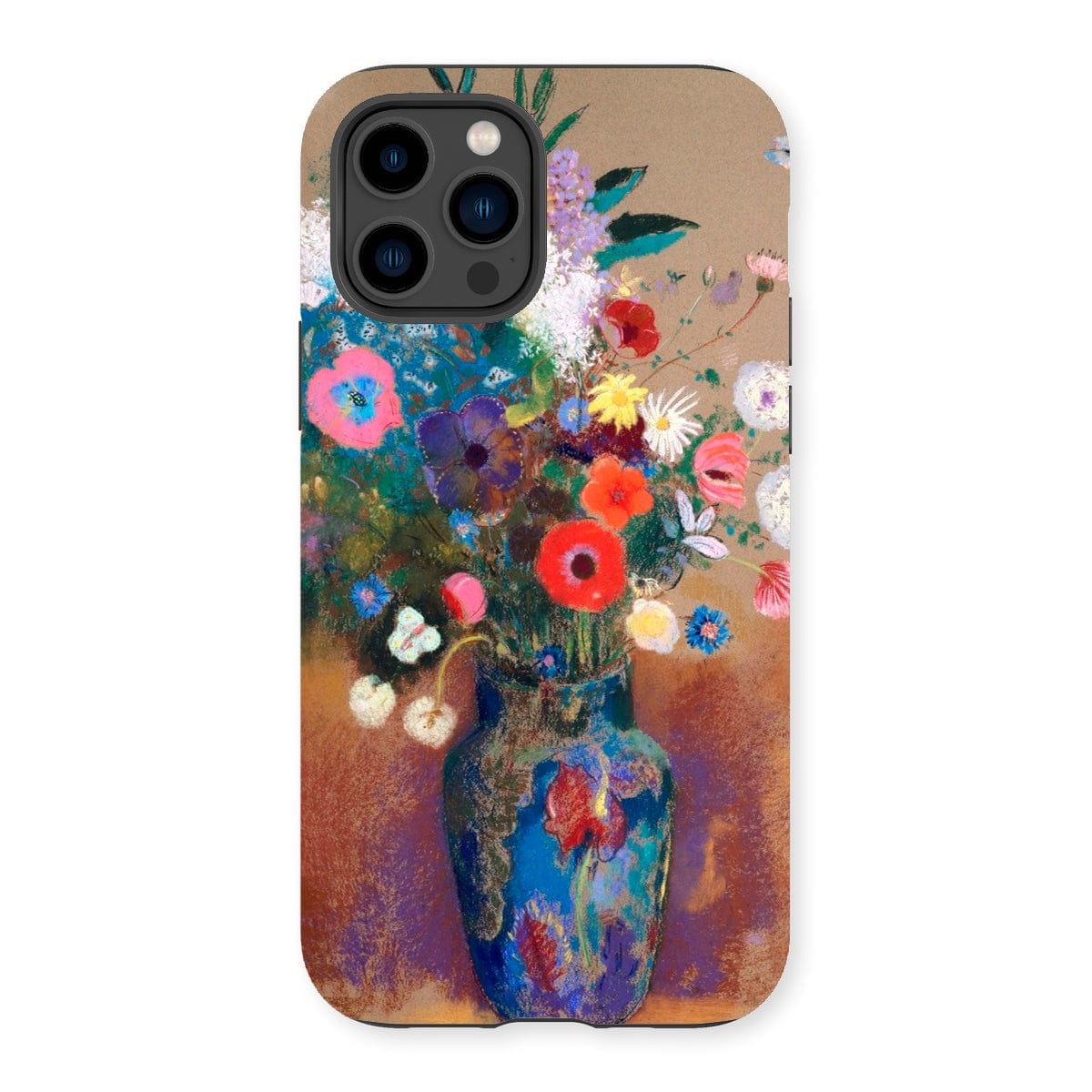 Casezest Mobile Phone Case for iPhone 14 Pro / Gloss Redon Bouquet of Flowers Design