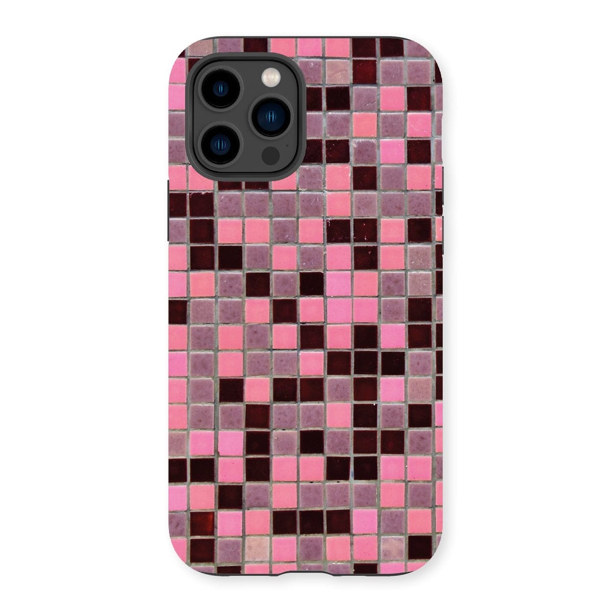 Casezest Mobile Phone Case for iPhone 14 Pro / Gloss Small Old Pink Tile Design