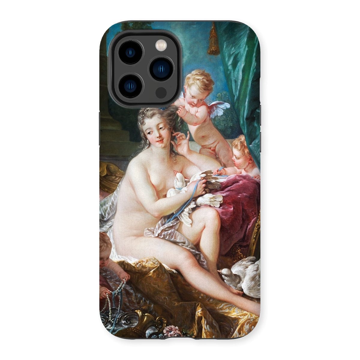 Casezest Mobile Phone Case for iPhone 14 Pro Max / Gloss Boucher Toilette of Venus Design