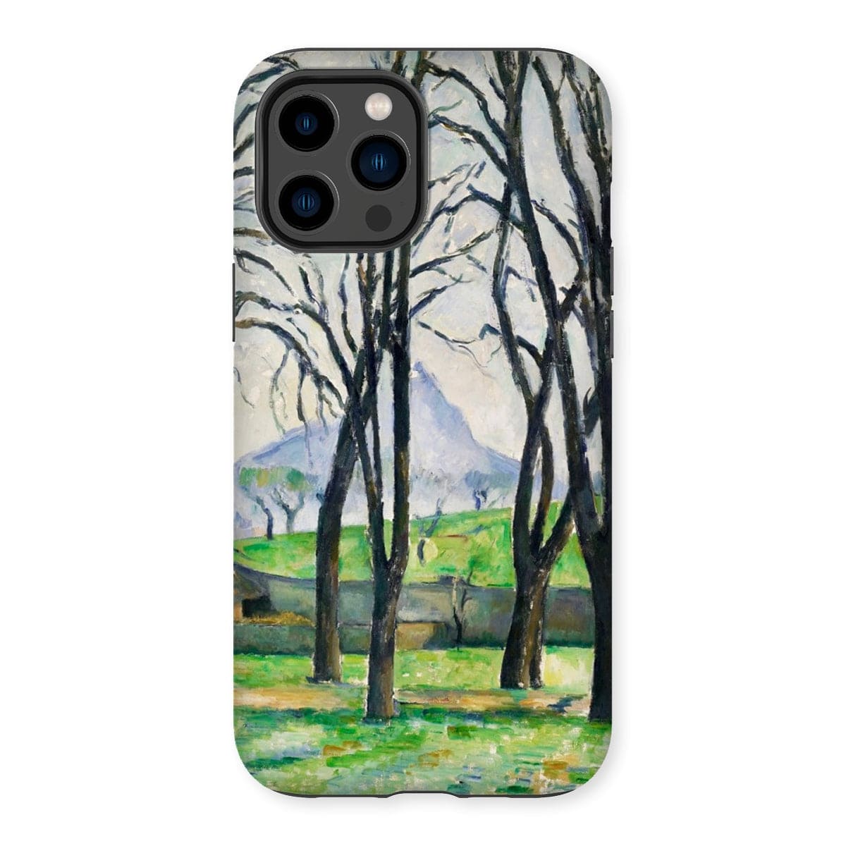 Casezest Mobile Phone Case for iPhone 14 Pro Max / Gloss Cézanne Chestnut Trees Design