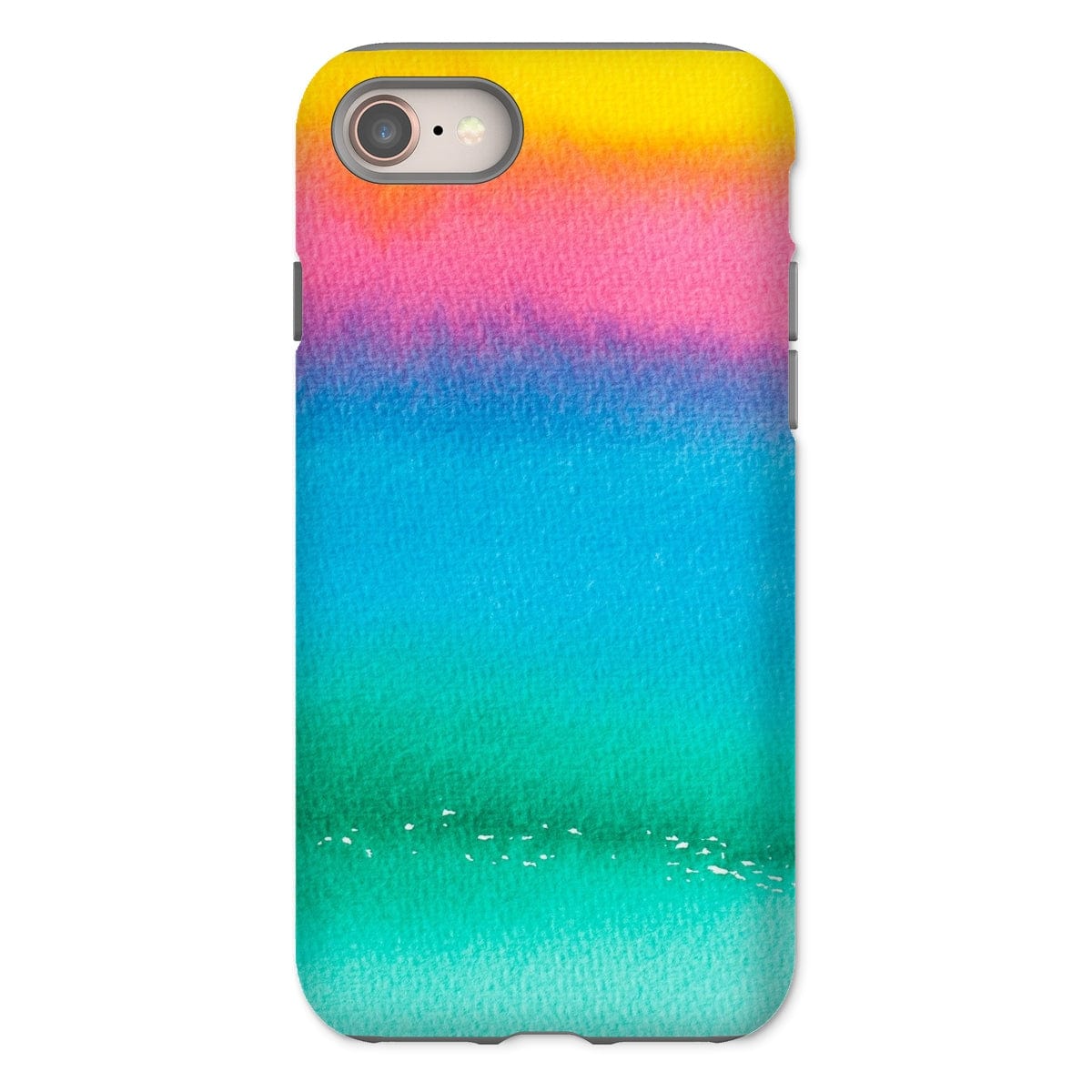 Casezest Mobile Phone Case for iPhone 8 / Gloss Bright Watercolour Design