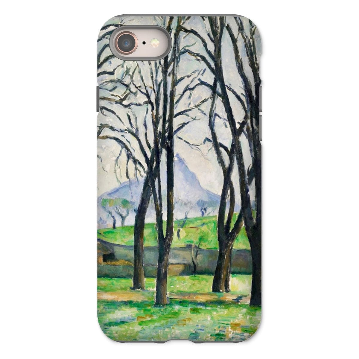 Casezest Mobile Phone Case for iPhone 8 / Gloss Cézanne Chestnut Trees Design