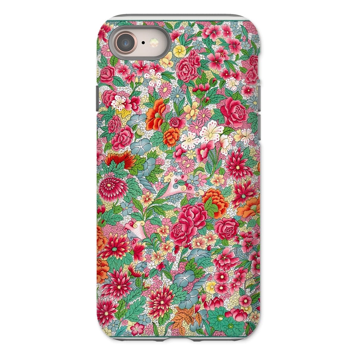 Casezest Mobile Phone Case for iPhone 8 / Gloss Chinese Flower Pattern Design