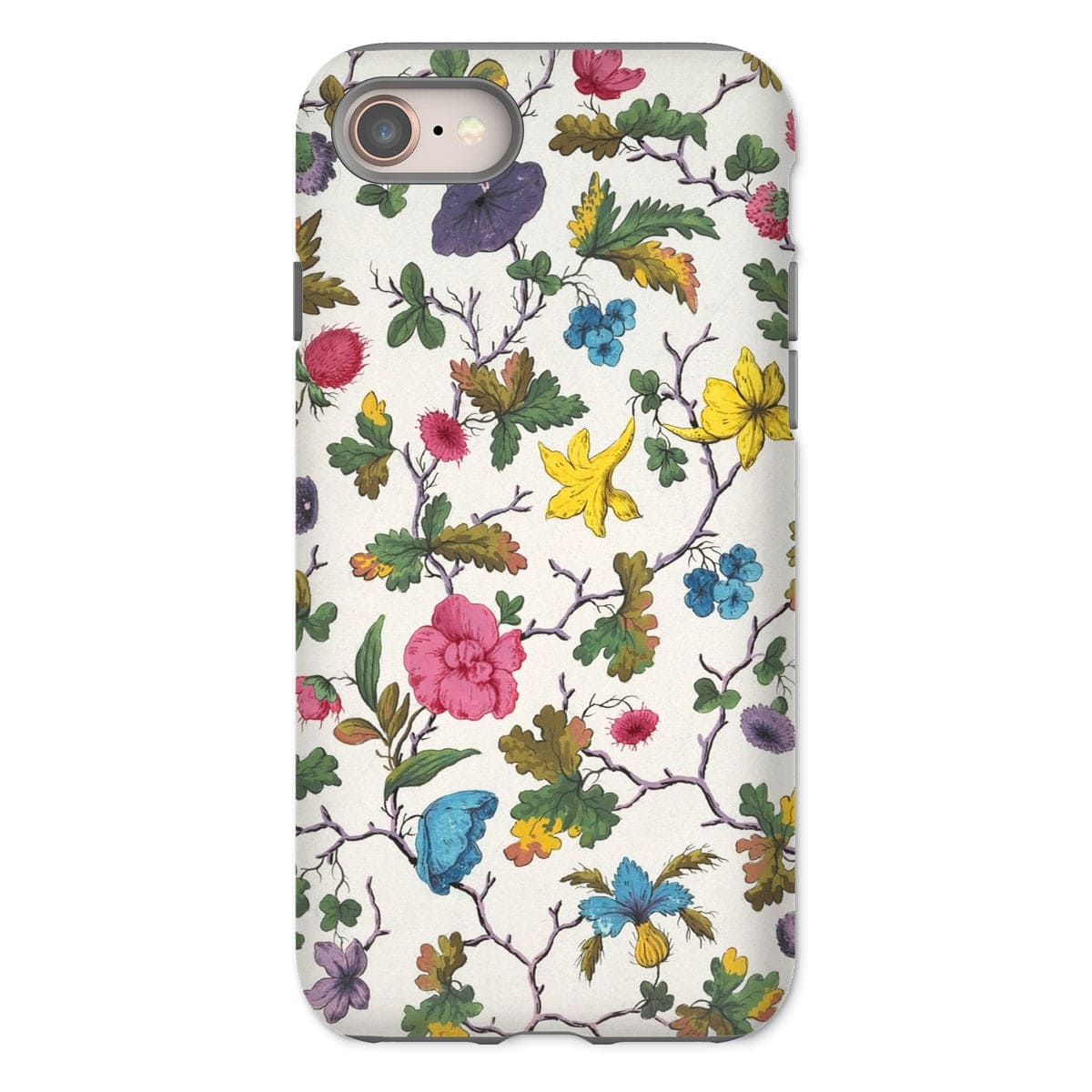 Casezest Mobile Phone Case for iPhone 8 / Gloss DuBois Floral Design