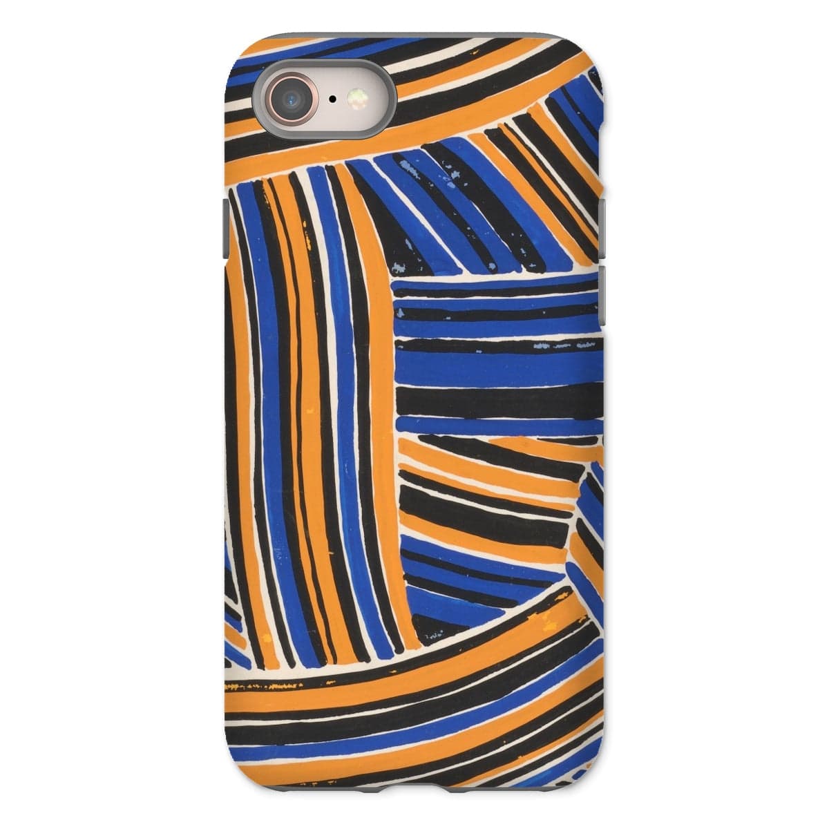 Casezest Mobile Phone Case for iPhone 8 / Gloss Férier Stripe Design