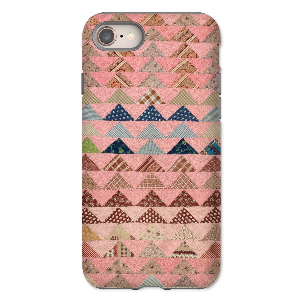 Casezest Mobile Phone Case for iPhone 8 / Gloss Flying Geese Quilt Design