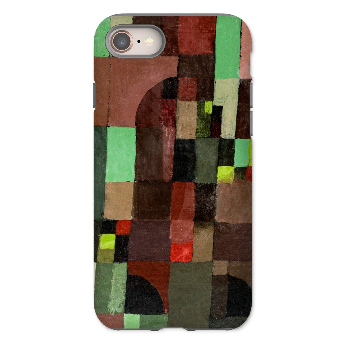 Casezest Mobile Phone Case for iPhone 8 / Gloss Klee Red and Green Design