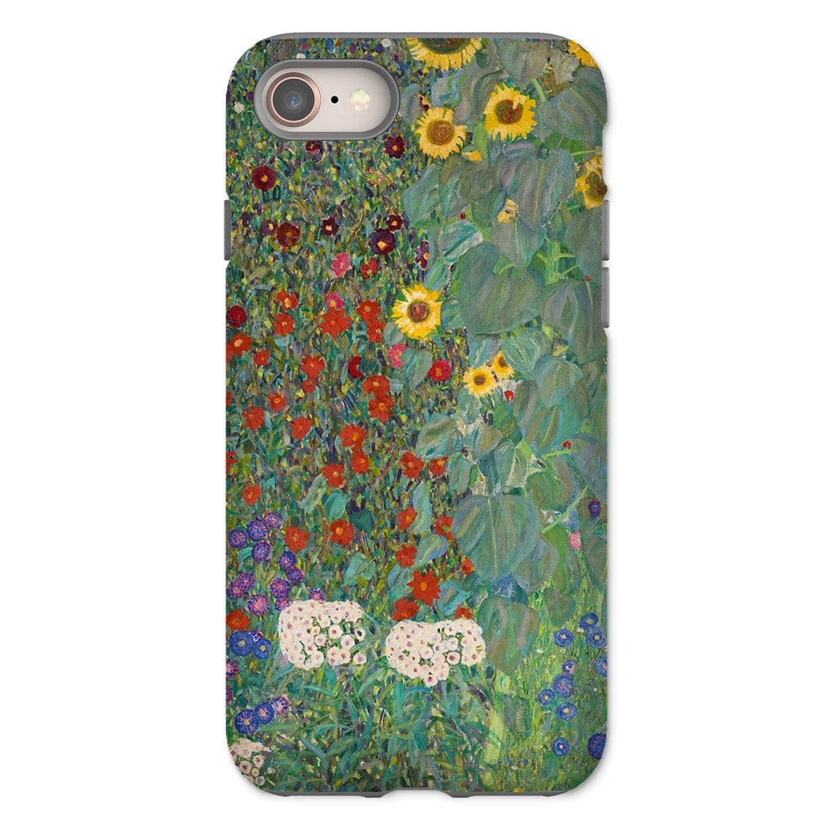 Casezest Mobile Phone Case for iPhone 8 / Gloss Klimt Farm Garden Design