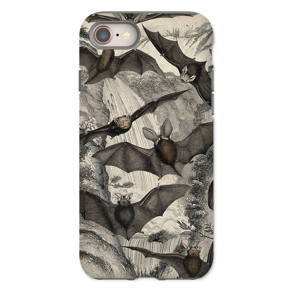 Casezest Mobile Phone Case for iPhone 8 / Gloss Milne Bats Design