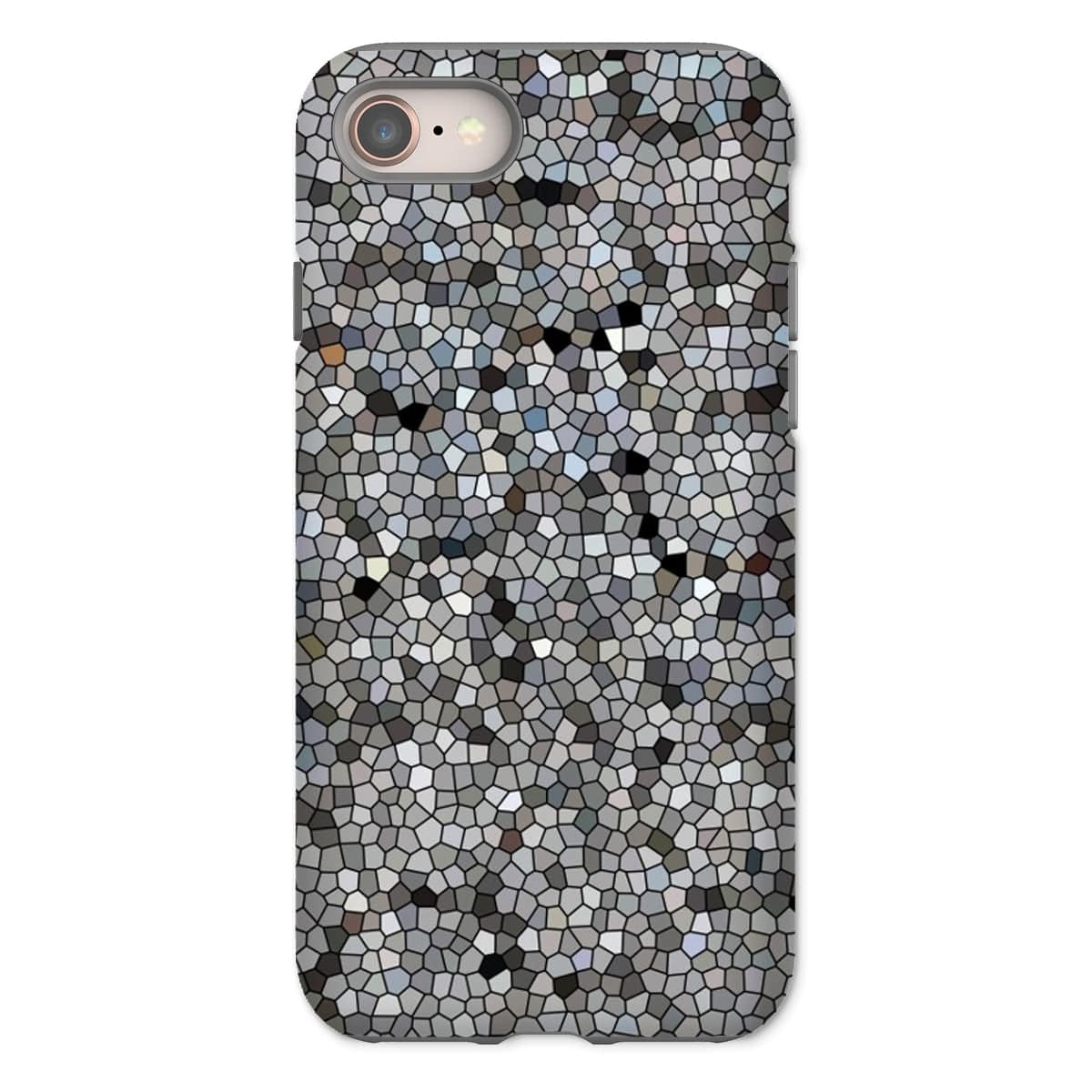 Casezest Mobile Phone Case for iPhone 8 / Gloss Mosaic Texture Design