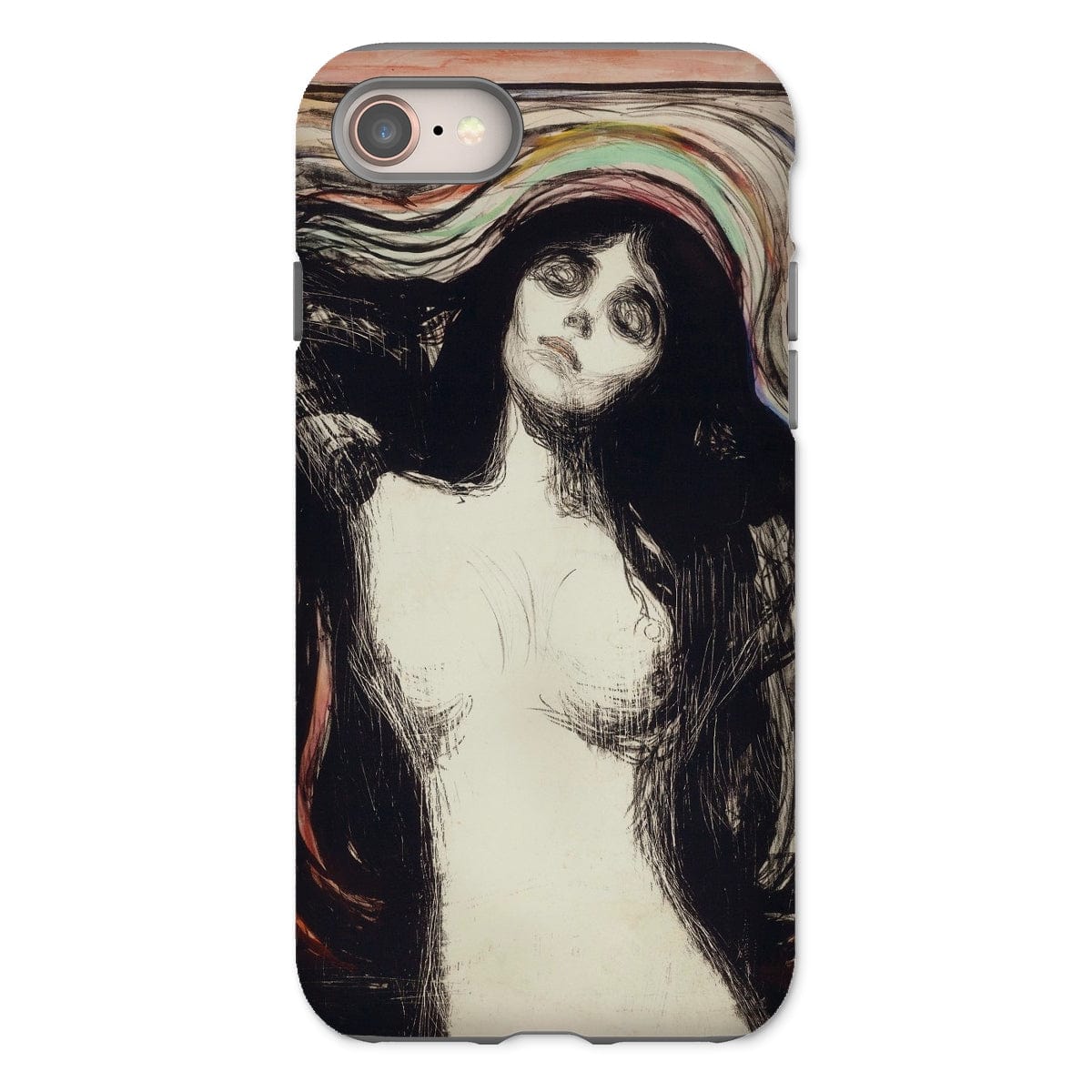 Casezest Mobile Phone Case for iPhone 8 / Gloss Munch Madonna Design