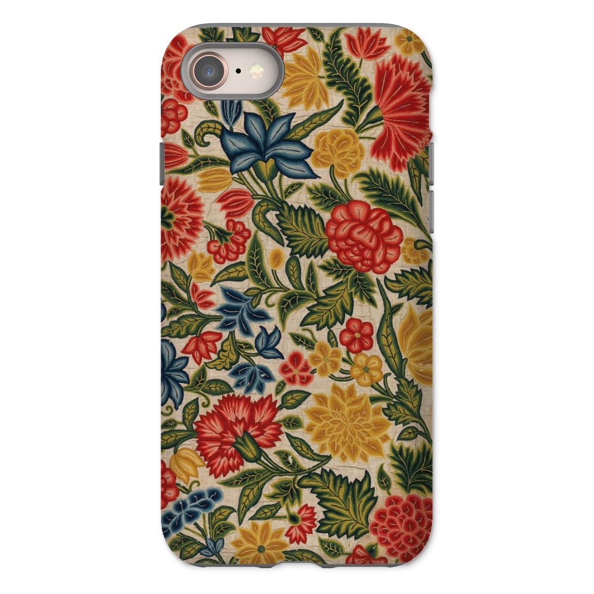 Casezest Mobile Phone Case for iPhone 8 / Gloss Old Floral Panel Design