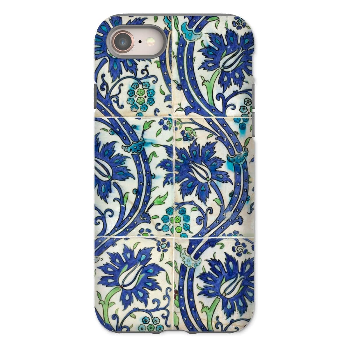 Casezest Mobile Phone Case for iPhone 8 / Gloss Old Vine Tile Design