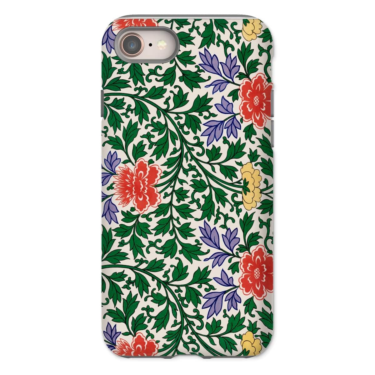 Casezest Mobile Phone Case for iPhone 8 / Gloss Oriental Botanical Design