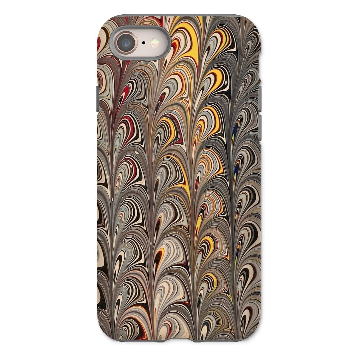 Casezest Mobile Phone Case for iPhone 8 / Gloss Peacock Marble Design