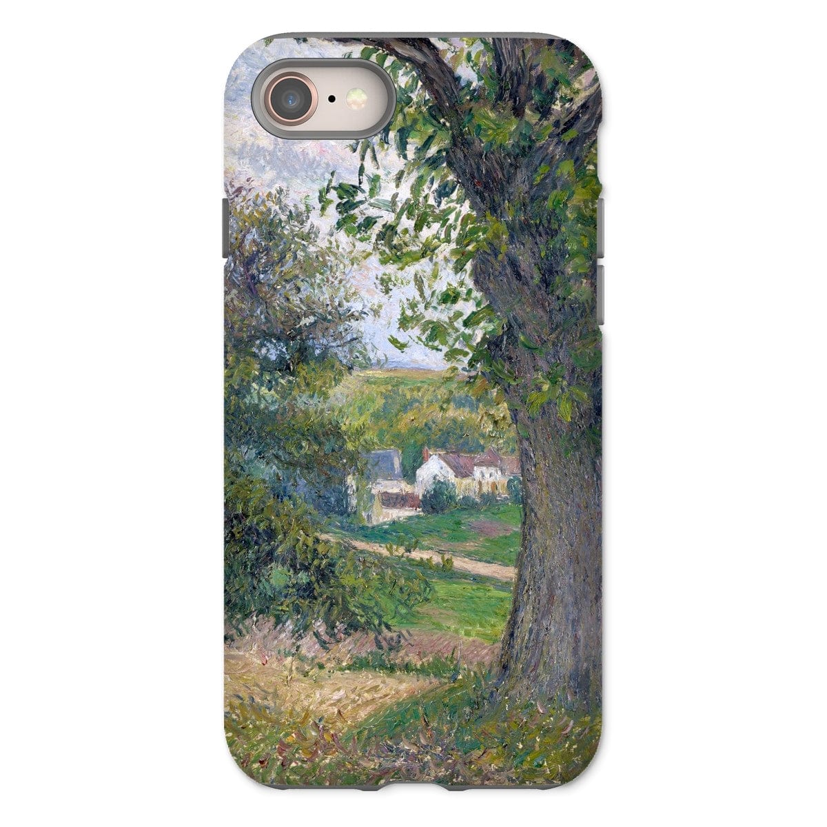 Casezest Mobile Phone Case for iPhone 8 / Gloss Pissarro Chestnut Trees Design