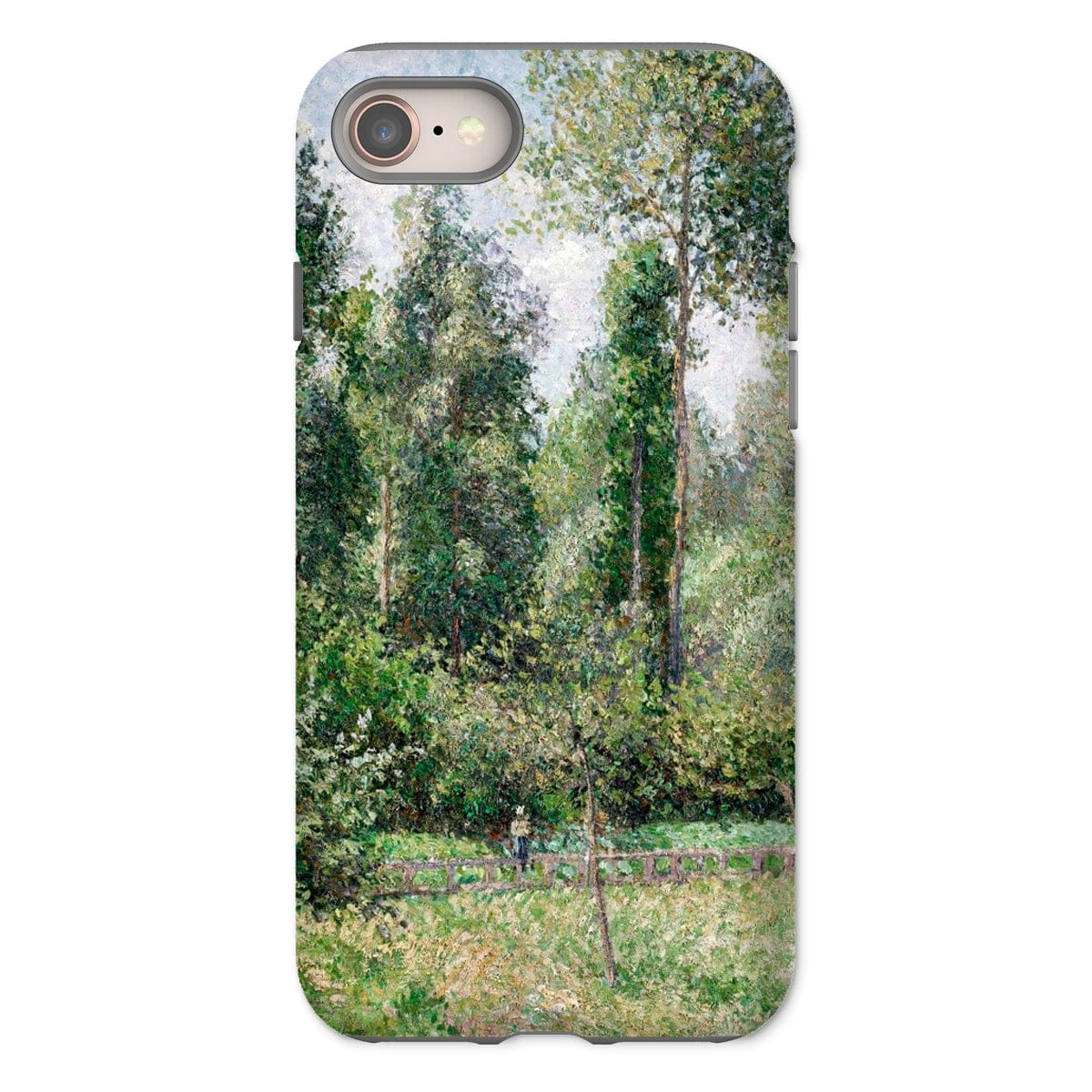 Casezest Mobile Phone Case for iPhone 8 / Gloss Pissarro Poplars Design