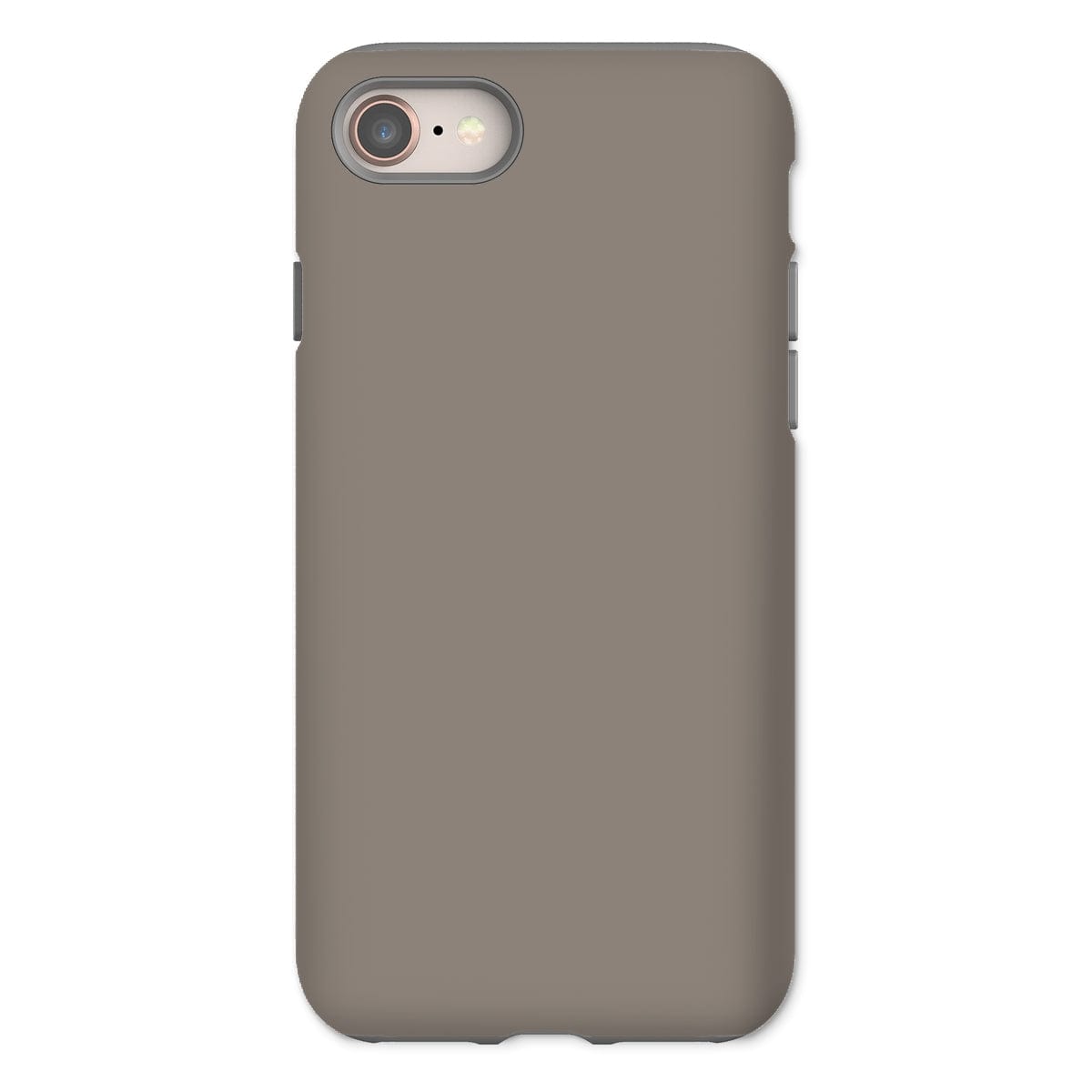 Casezest Mobile Phone Case for iPhone 8 / Gloss Pure Grey Design